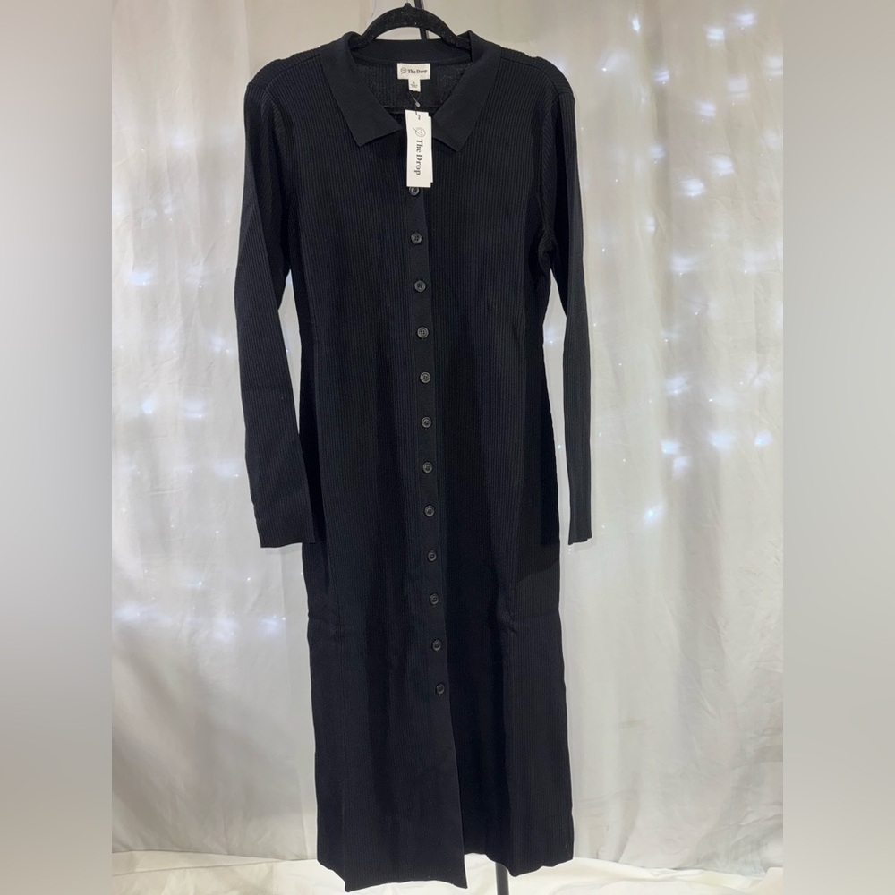 Elegant Black Long Sleeve Dress